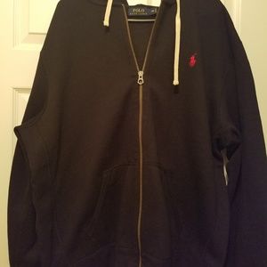 Mens Hooded polo sweatshirts